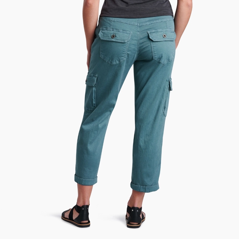 Kuhl Women’s Teal Cargo Pants 8 Short - Picture 4 of 14